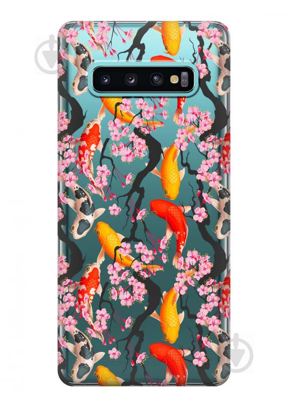 Чехол iSwag для Samsung Galaxy S10 Plus Японские рыбы (H432)