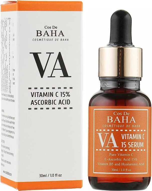 Сироватка для обличчя Cos de BAHA VA Vitamin C 15% з вітаміном C для вирівнювання тону 30 мл (32124387)