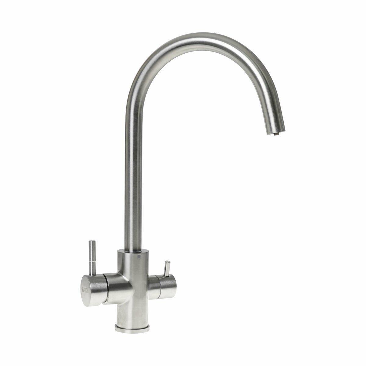 Змішувач кухонний Platinum 9A NESP 8204 під фільтр Нержавіюча сталь (SP000035270)