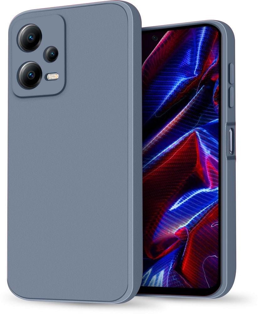 Силиконовый чехол HardCorner Xiaomi Poco X5 5G (с микрофиброй) Gray Blue (36132-6D)