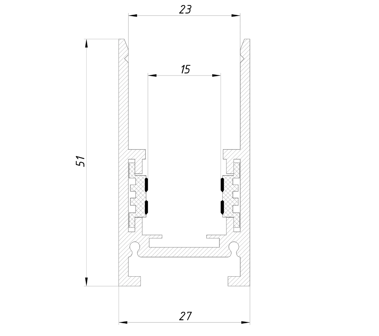 Трековий шинопровід магнітний PROFESSIONAL 2 м Білий (e6100612) - фото 2