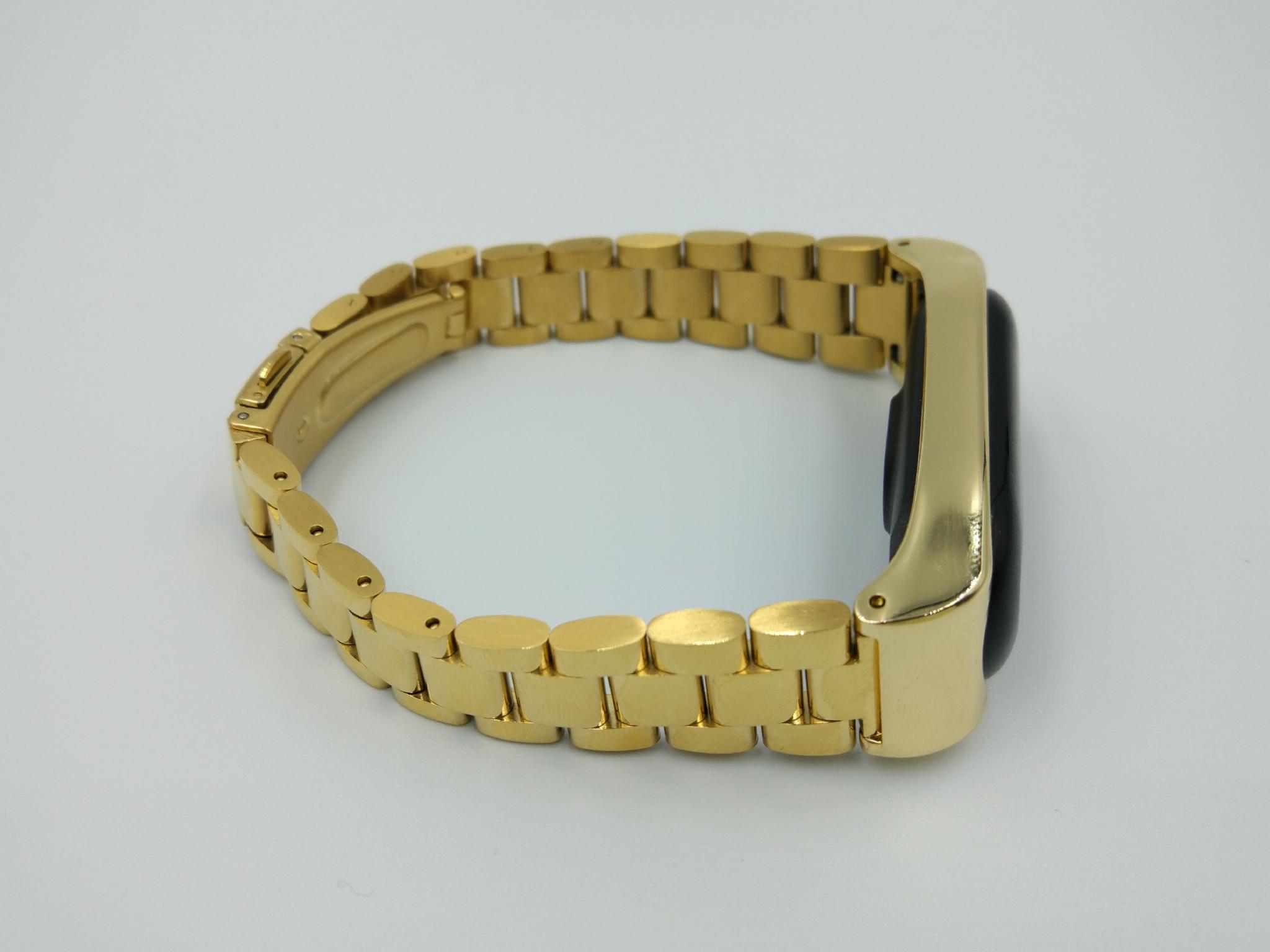 Ремінець MiJobs металевий для Xiaomi Mi Band 5/4/3 Золотий (1789P) - фото 10 Ремінець MiJobs металевий для Xiaomi Mi Band 5/4/3 Золотий (1789P) - фото 10