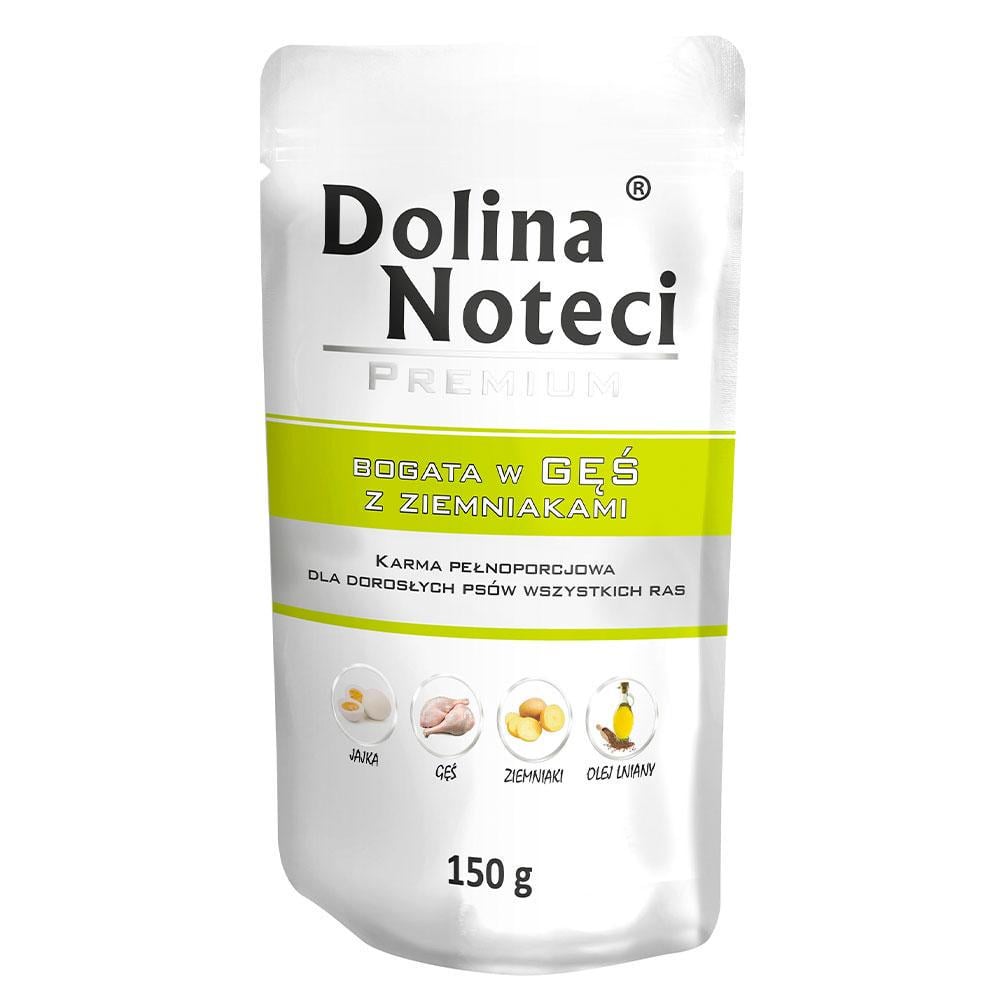 Блок влажного корма для собак Dolina Noteci Premium с мясом гуся и картофелем 10 шт. 1500 г (1736323558)