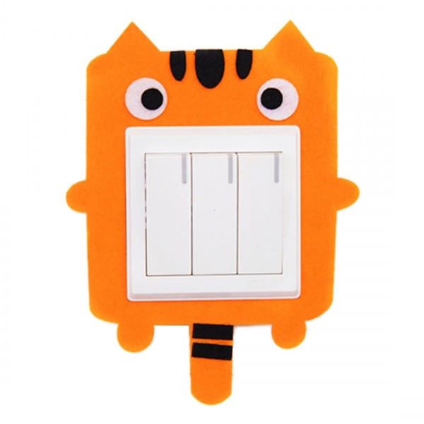 Декоративна накладка на вимикач Chilian RD900-OT тигреня Помаранчевий - фото 2