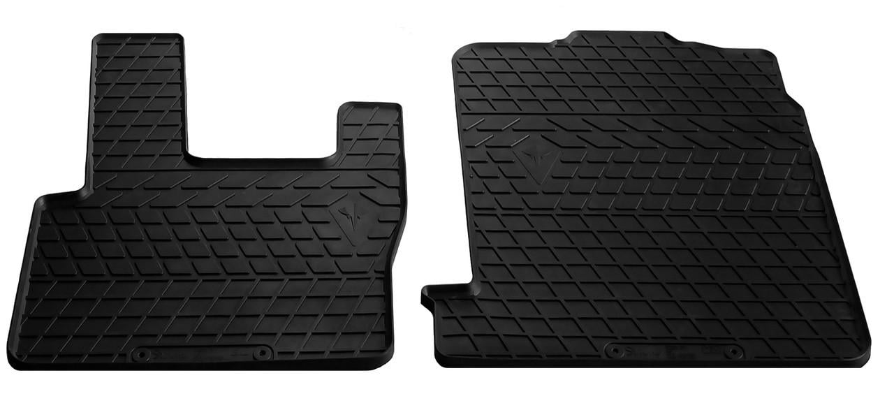 Коврики резиновые Stingray для DAF XF95 2002-2006/XF105 2005-2013 design 2016 передние 2 шт. (1039012)