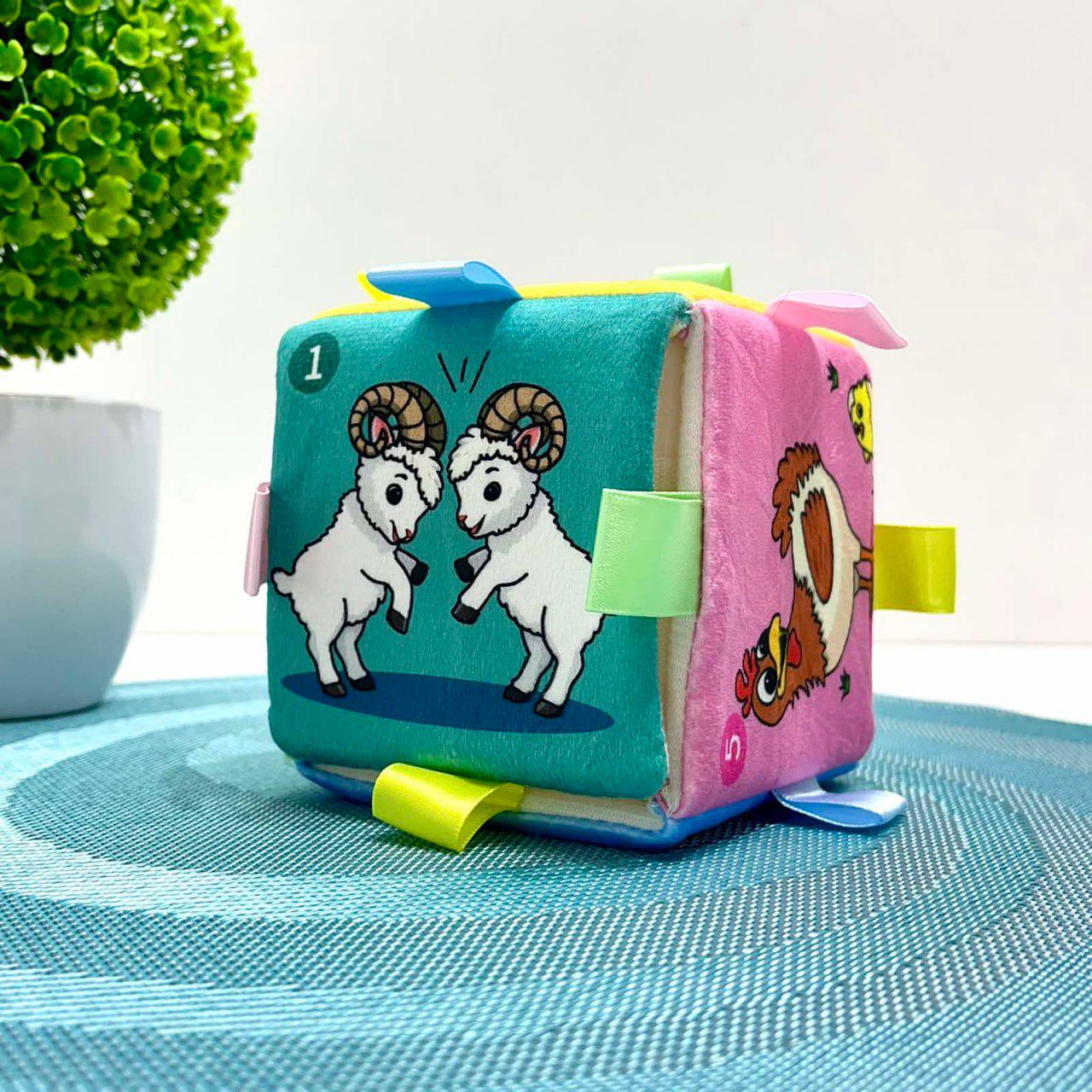 Кубик-крутик обучающий Limo Toy животные/звуки/стихи/песни/музыка/свет (HB 0076)