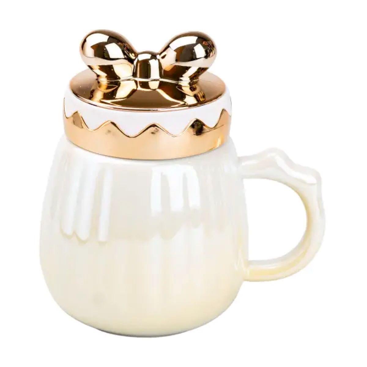 Чашка керамічна Light House з кришкою 500 мл (LG-20151)