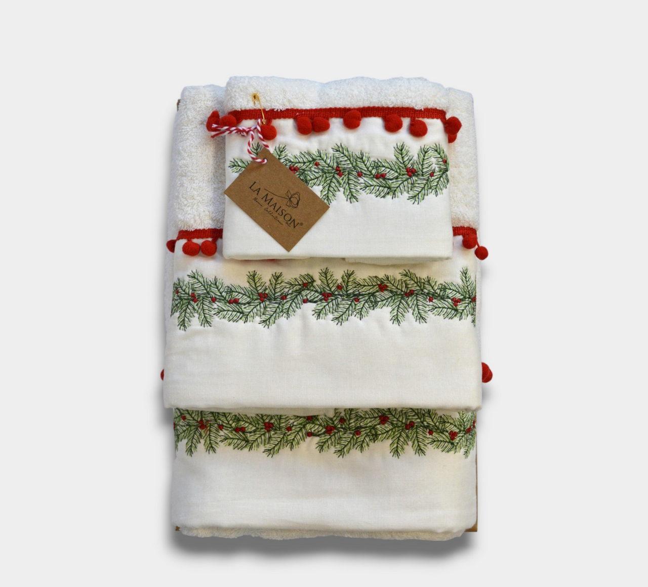 Подарунковий набір рушників La Maison d'Armorine 3 шт. Fersa (29658349) - фото 4 Подарунковий набір рушників La Maison d'Armorine 3 шт. Fersa (29658349) - фото 4