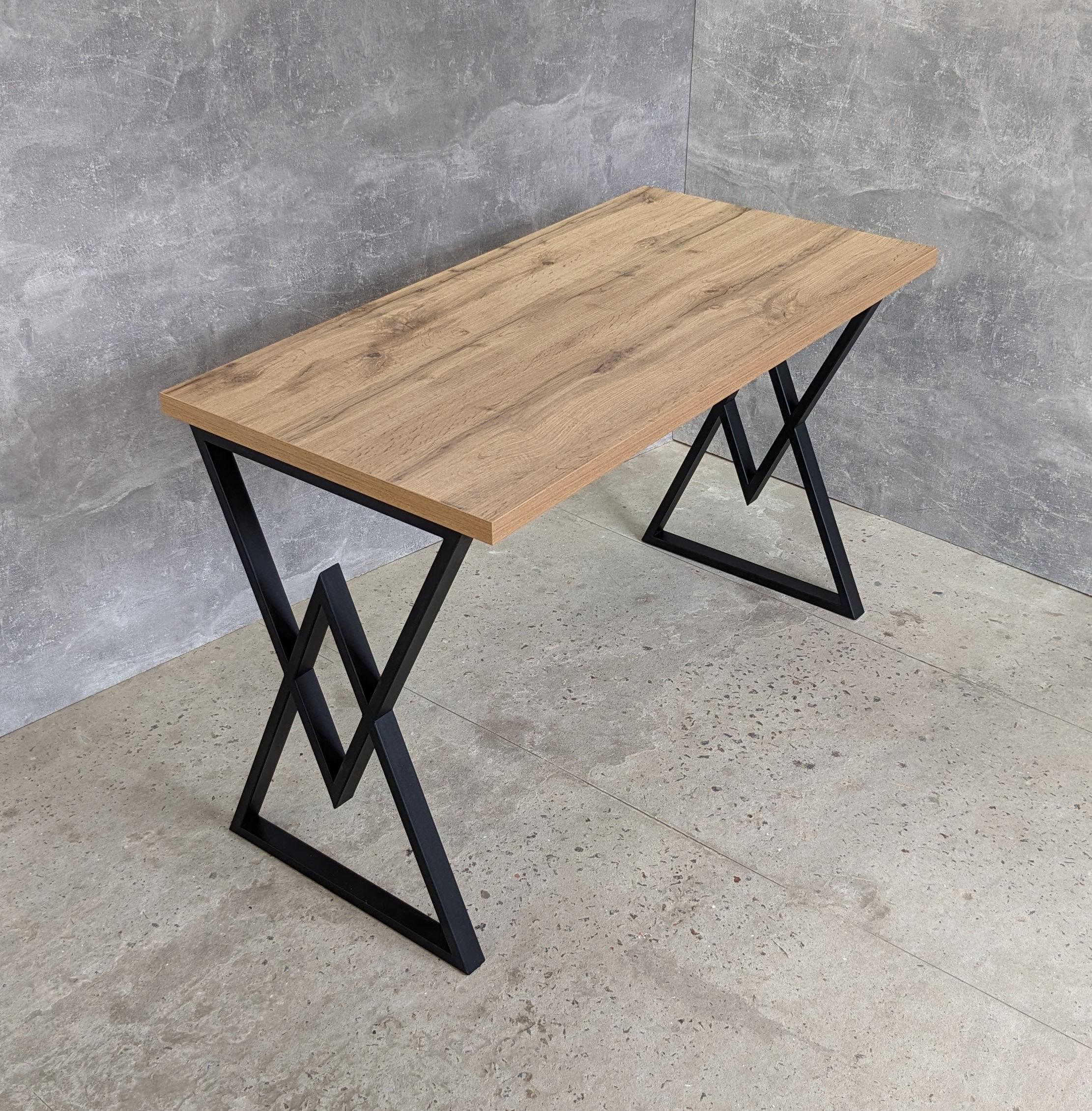 Стол письменный в стиле Лофт М14 1200x600x32 мм/40x20 мм Дуб Тахо (28950144)