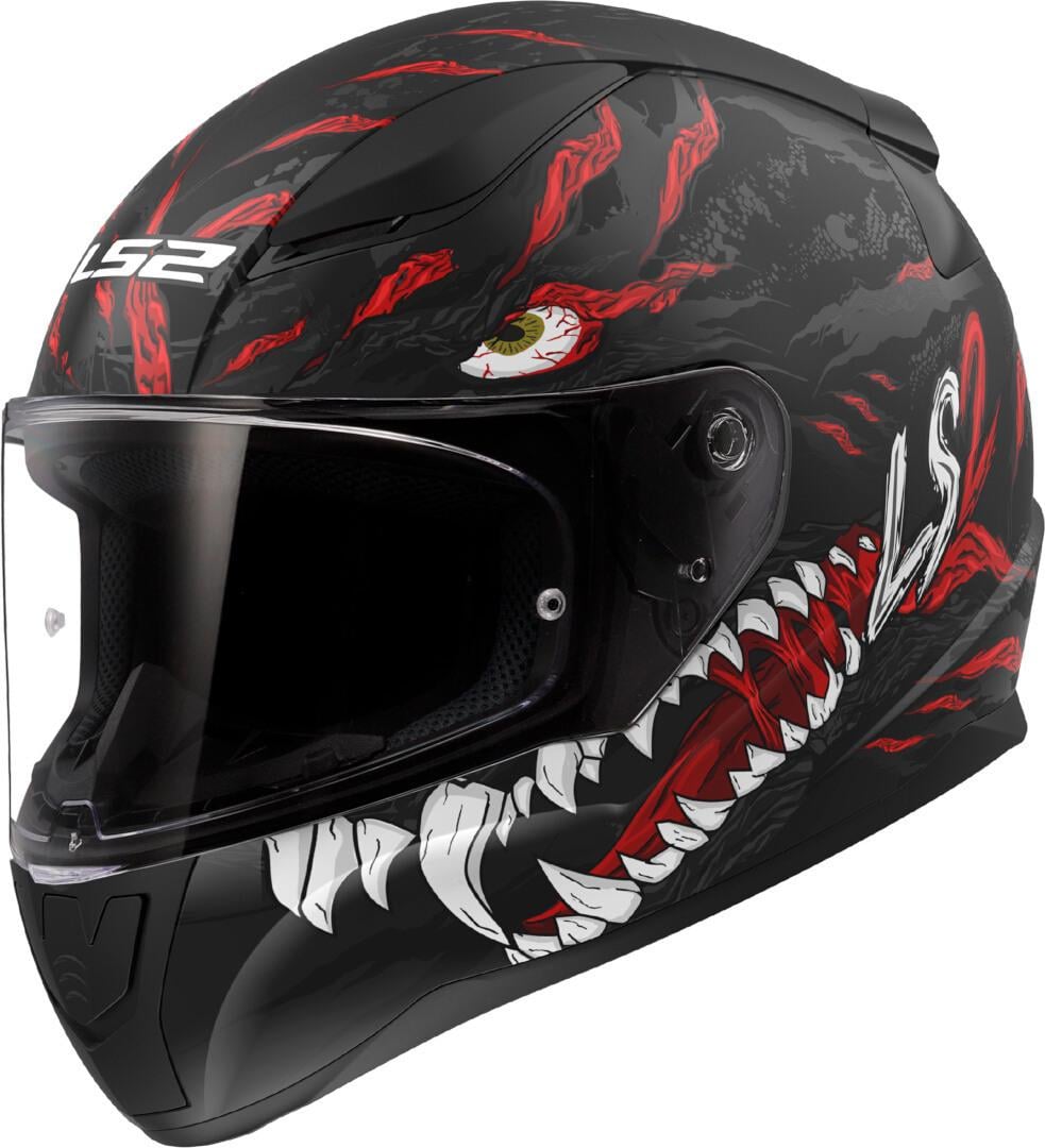 Мотошлем LS2 FF353 Rapid 2 Kaiju 2XL Matt Black/Red/White (39035)