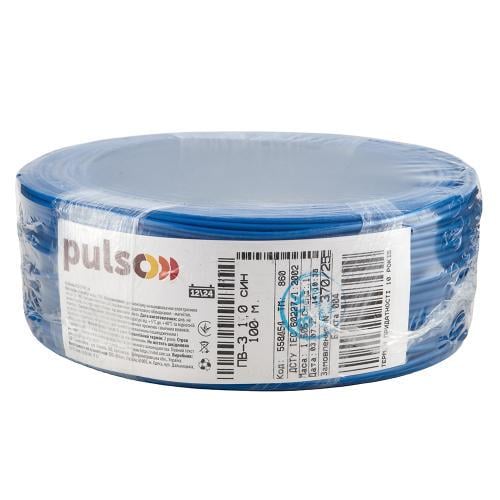 Провід гнучкий PULSO ПВ-3 1 кв. мм бухта 100 м Синій (00000065470) - фото 1 Провід гнучкий PULSO ПВ-3 1 кв. мм бухта 100 м Синій (00000065470) - фото 1