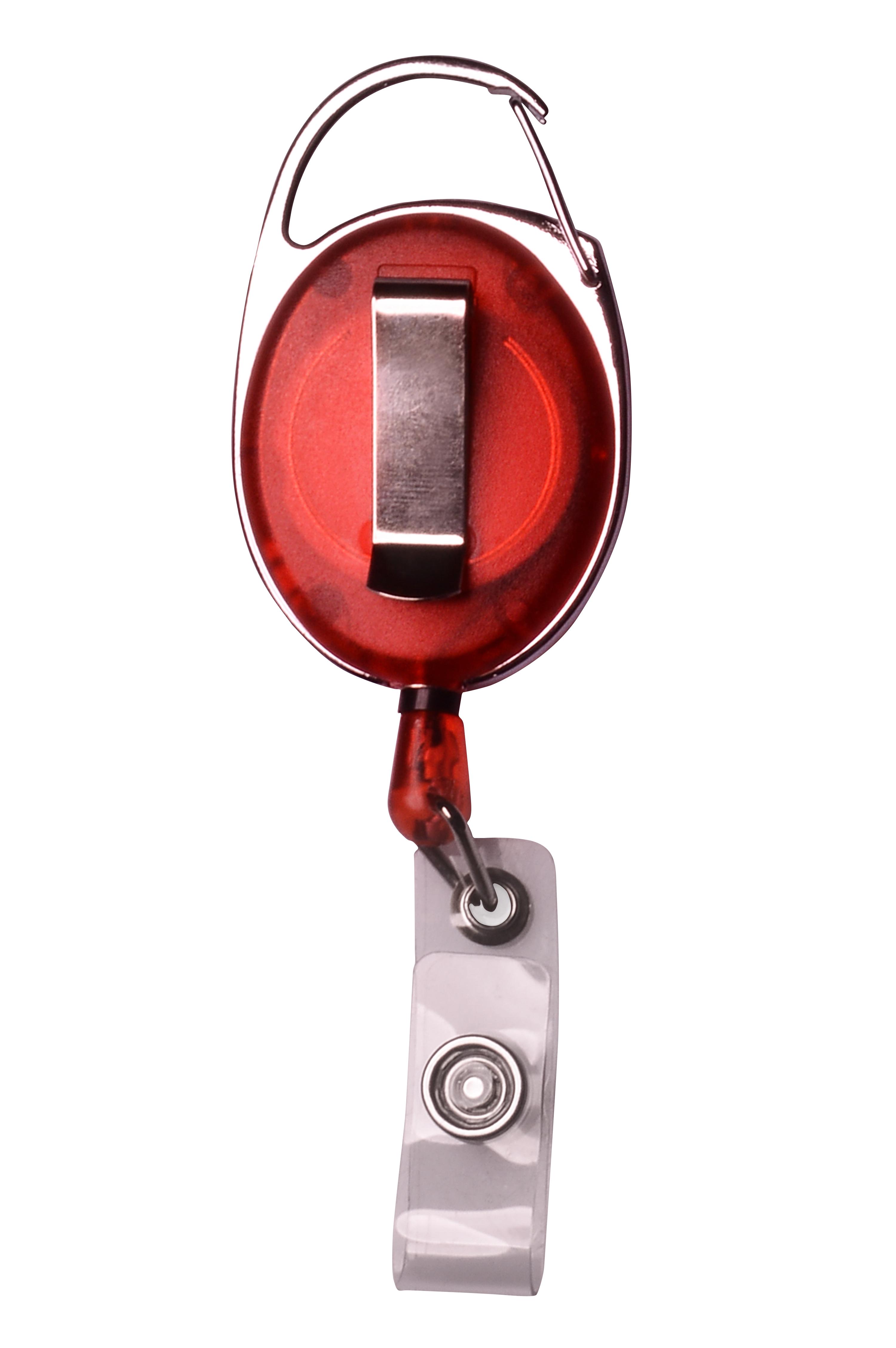 Крепление ретрактор для бейджа ключей удостоверения пропуска Красный (415294359) - фото 2 Крепление ретрактор для бейджа ключей удостоверения пропуска Красный (415294359) - фото 2