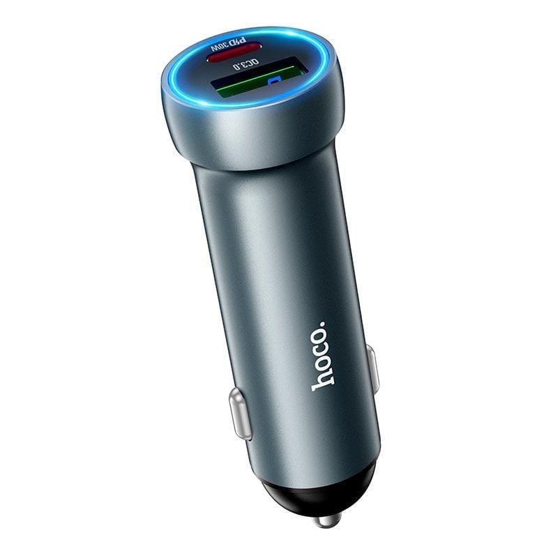 Зарядное устройство автомобильное Hoco Z54A Prosperous 48W Dual Port PD30W + QC3.0 (24937834)