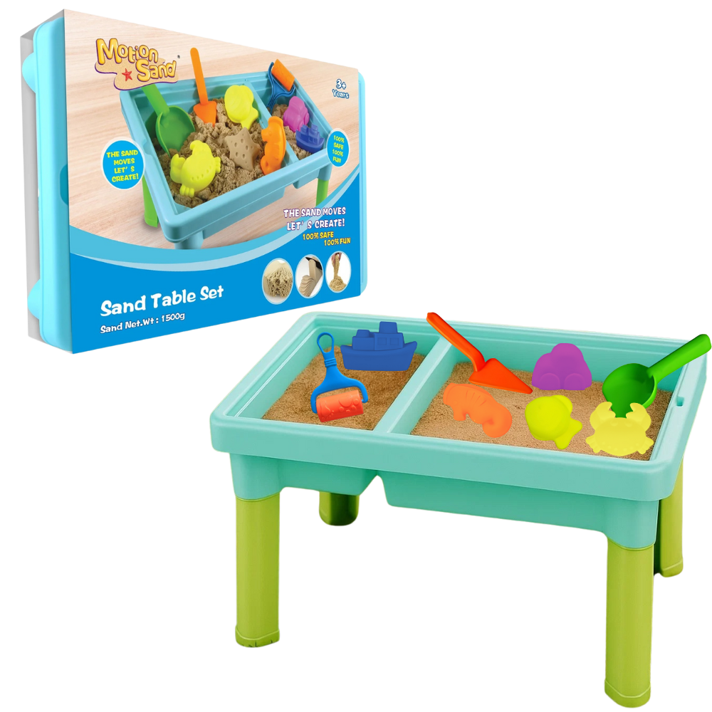 Набор детский стол с кинетическим песком и аксессуарами Sand Table Set инструмент масса и формочки для лепки