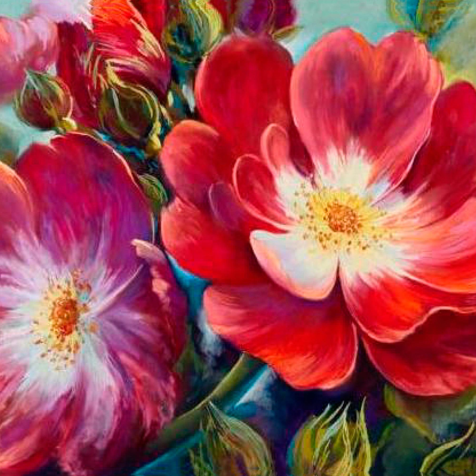 Алмазная мозаика на подрамнике Santi Летний цветок 40x40 см (Top-954357)