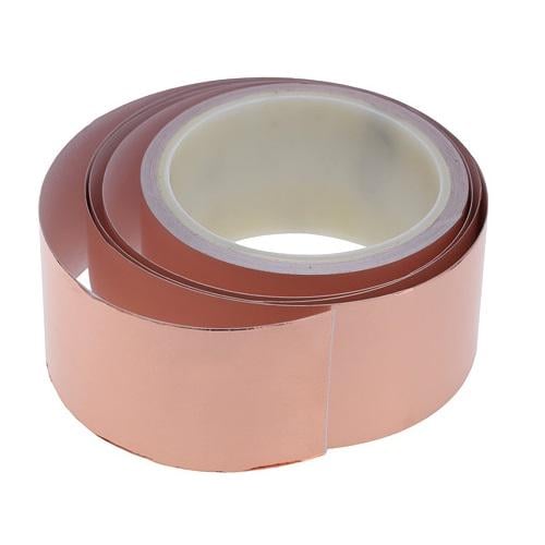 Стрічка мідна струмопровідна одностороння 50 мм х 10 м (28412426)