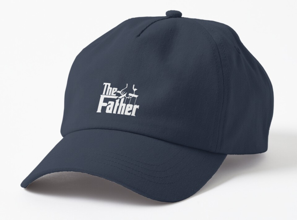 Кепка унисекс Malfini с принтом "The father" Темно-синий