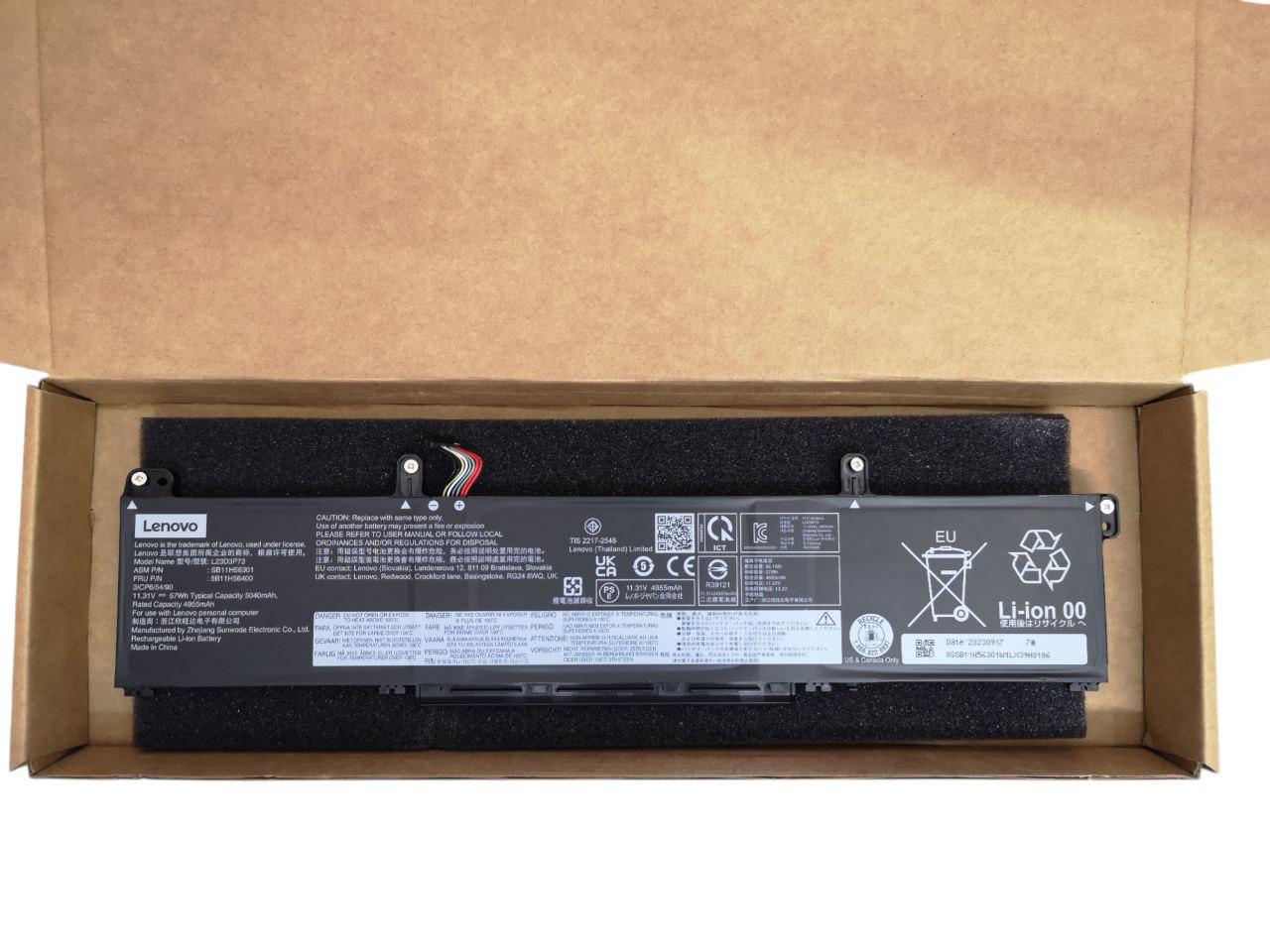 Аккумулятор для Lenovo ThinkPad P14 Gen5/P16 Gen3/L23M3P72/L23M3P73/L23D3P73 5040 mAh 57Wh (26837365)