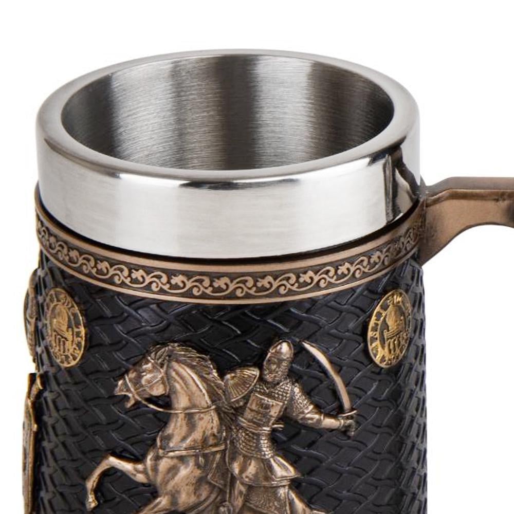 Бокал пивной VERONESE Битва викингов 600 мл 15 см - фото 4 Бокал пивной VERONESE Битва викингов 600 мл 15 см - фото 4