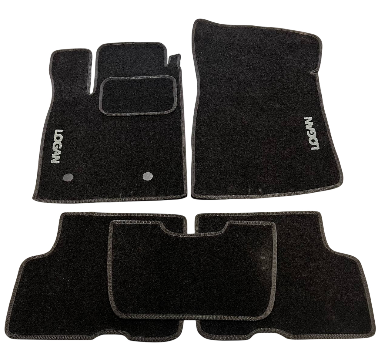 Килимки в салон ворсові для Renault Logan 2008-2013 MCV 5 шт. Чорний (27326812)