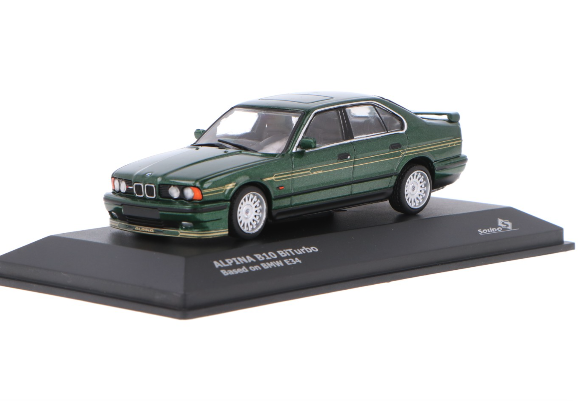 SOLIDO 1:43 Alpina B10 (E34) Verde 1994 - Modello Auto Da Collezione In Scala
