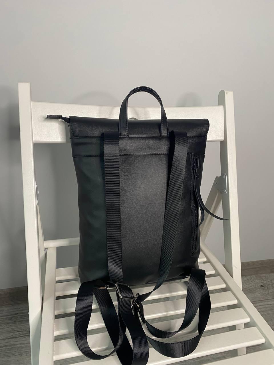 Городской рюкзак женский экокожа Черный (35834853) - фото 2 Городской рюкзак женский экокожа Черный (35834853) - фото 2