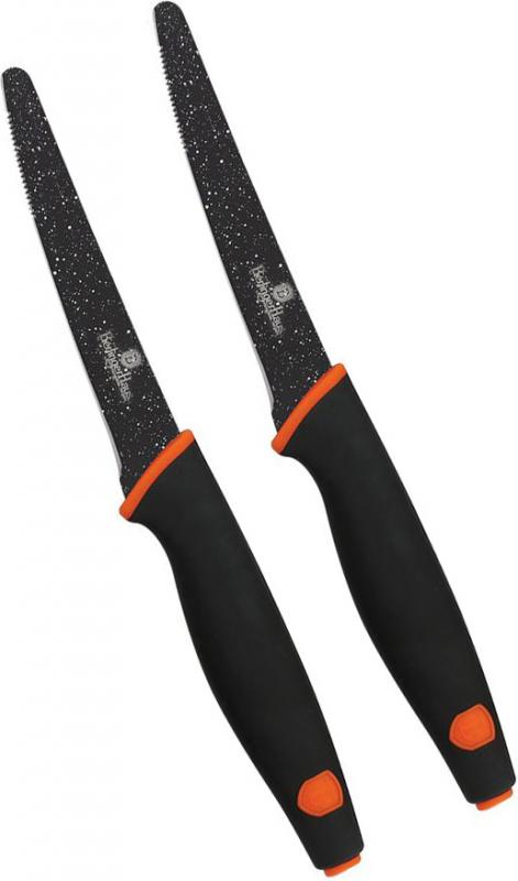 Набір ножів для стейка Berlinger Haus Granit Diamond 2 шт. з мармуровим покриттям (BH-2303)