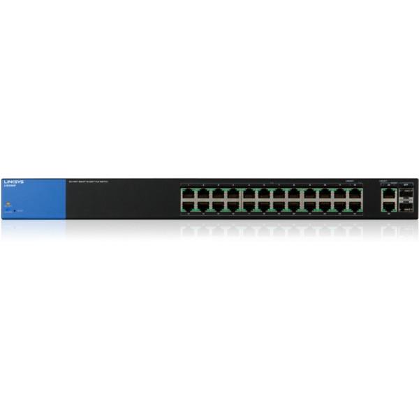 Коммутатор Linksys Свитч Smart Gigabit PoE+ Switch with 24 PoE+ ports and PoE budget of 384W (LGS326MP) - фото 2