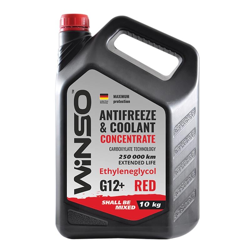 Антифриз WINSO Antifreeze & Coolant концентрат G12+ 10 кг Красный (881280)