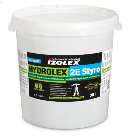 Гідроізоляція HYDROLEX 2E STYRO бітумна з пінополістеролом 30 кг ...