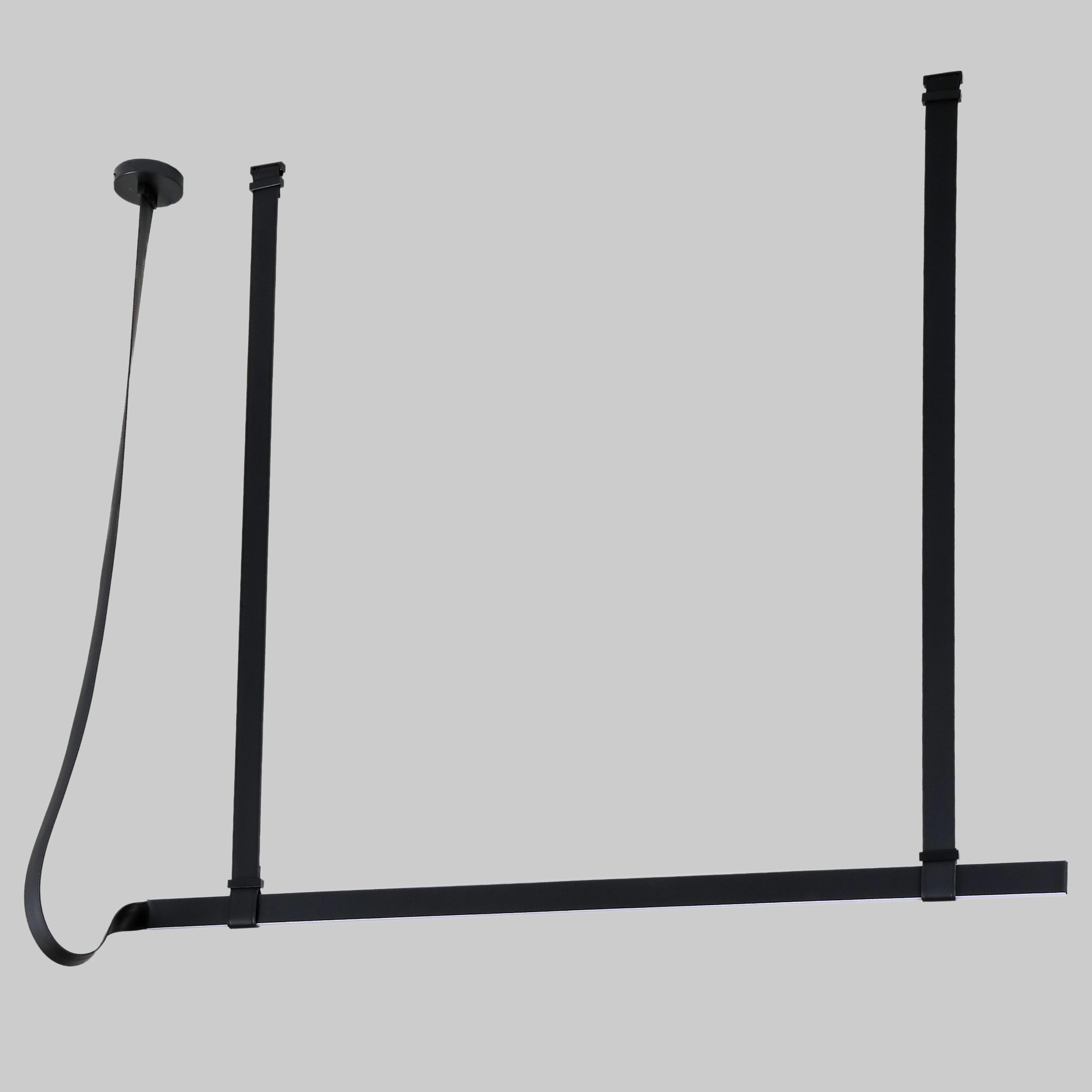 Люстра дизайнерская подвесная из эко-кожи 160 см Черный (83-MD1727 (1500) BLACK) Люстра дизайнерская подвесная из эко-кожи 160 см Черный (83-MD1727 (1500) BLACK)