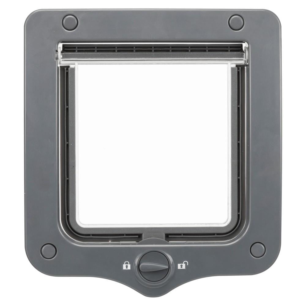 Двері для котів Trixie двосторонні пластик 20х22 см Сірий (44202) - фото 2 Двері для котів Trixie двосторонні пластик 20х22 см Сірий (44202) - фото 2