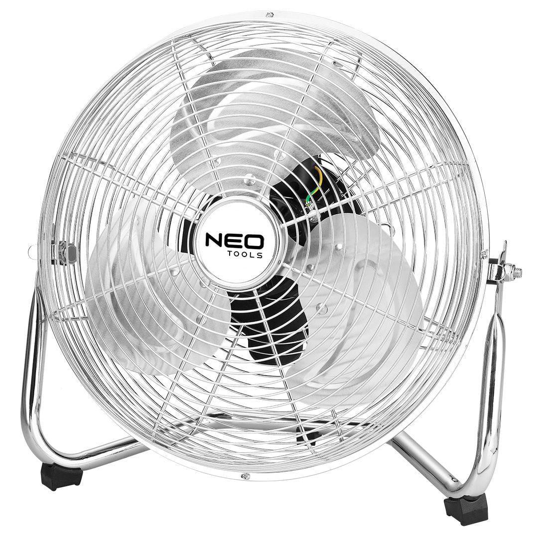 Вентилятор напольный Neo Tools 50 Вт 30 см на 3 скорости Серебристый (90-005)
