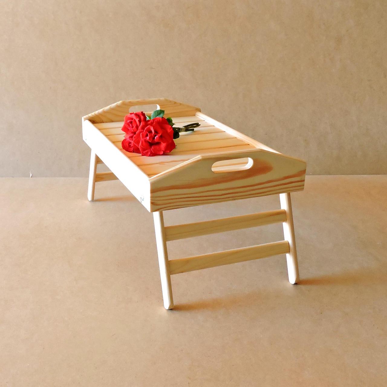 Столик-піднос для сніданку з дерева Аляска Бланже (СТП-001701) - фото 5 Столик-піднос для сніданку з дерева Аляска Бланже (СТП-001701) - фото 5