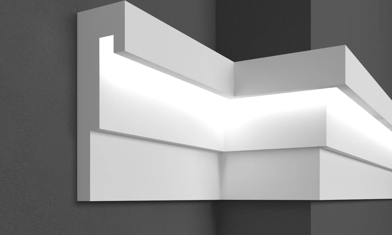 Молдинг фасадный Prestige Decor MC 308 led 2000 мм (2331450113)