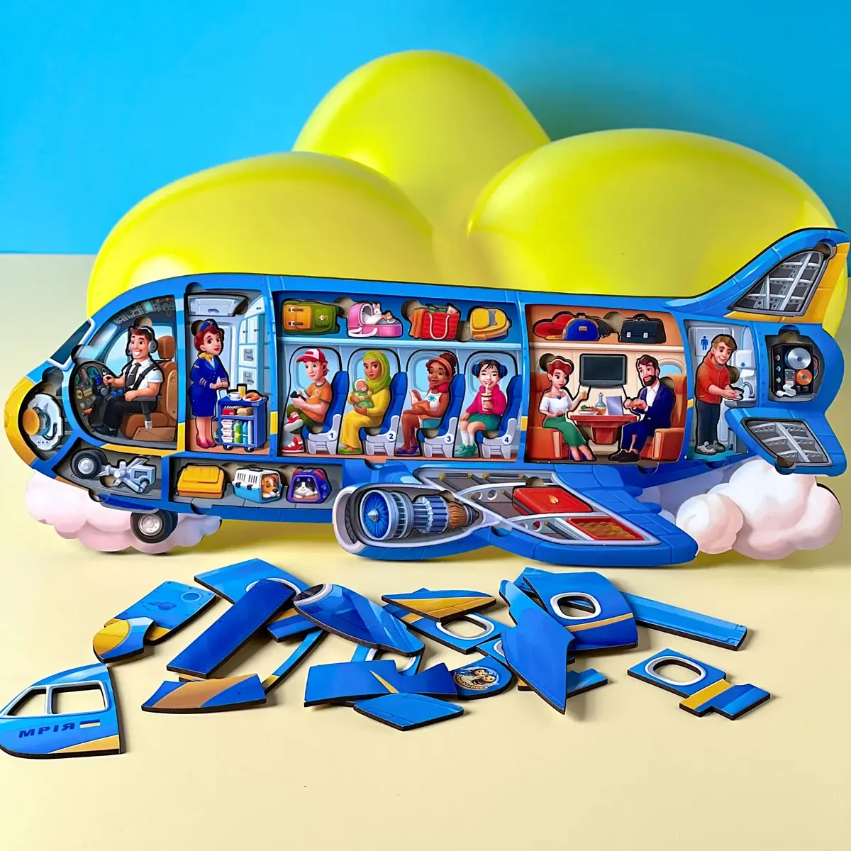 Дерев'яна рамка-вкладка Літак - фото 7 Дерев'яна рамка-вкладка Літак - фото 7