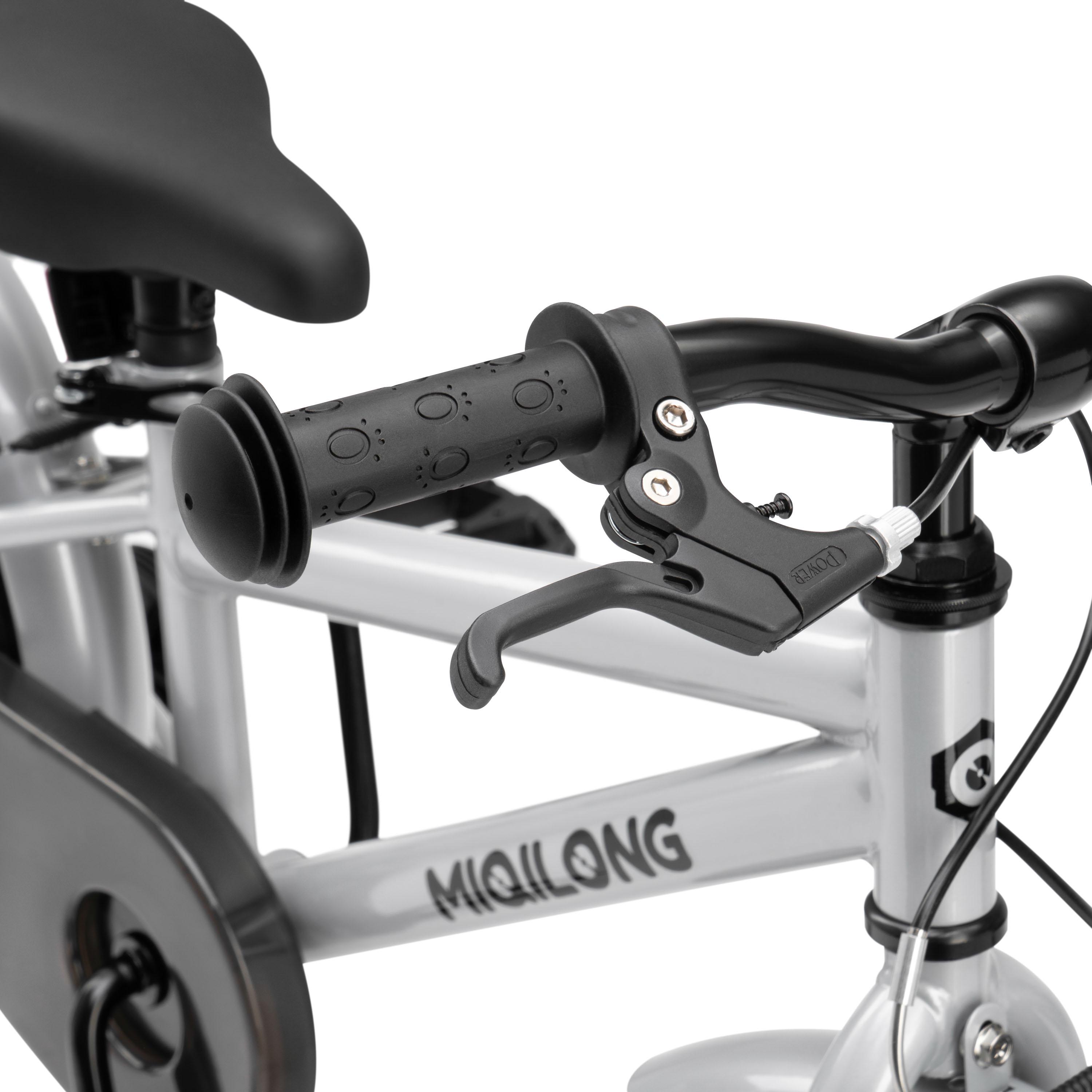 Детский велосипед Miqilong ST 16" Серебристый (28745497) - фото 5
