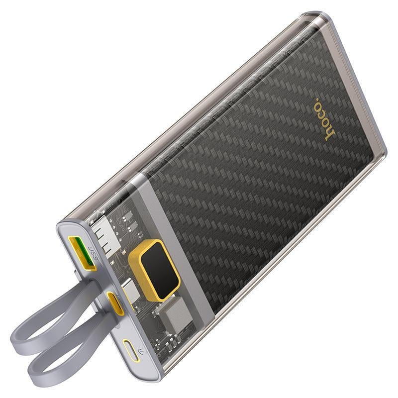 Аккумулятор наружный Hoco J104 Discovery со встроенным кабелем 10000mAh 22,5W Аккумулятор наружный Hoco J104 Discovery со встроенным кабелем 10000mAh 22,5W