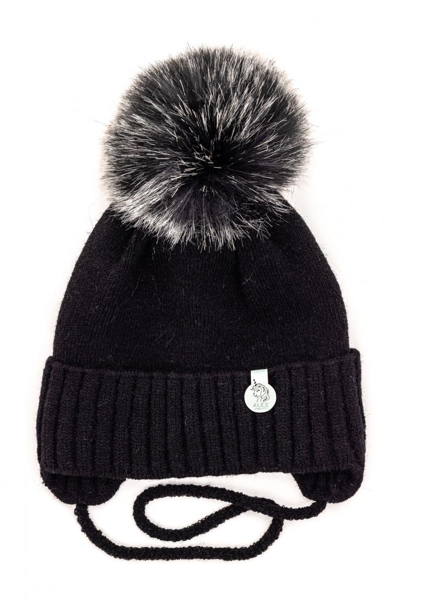 Шапка детская зимняя Alex Полина 46-50 см Черный