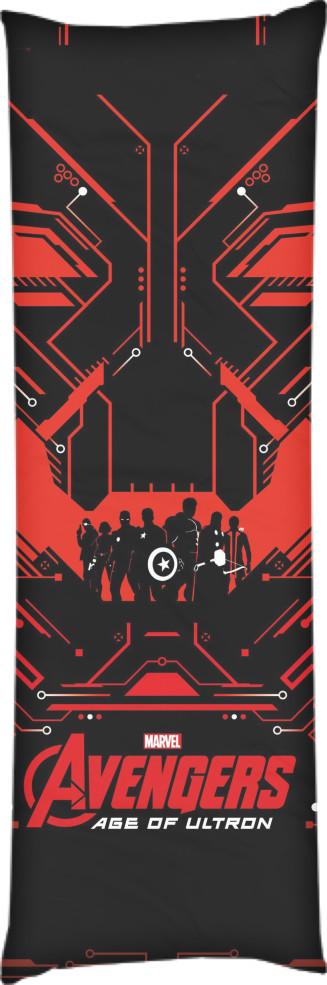 Подушка дакимакура Avengers 60x180 см (14100779)