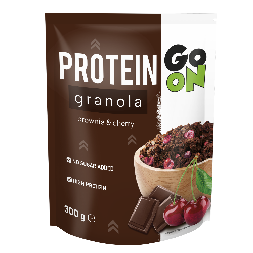 Протеиный завтрак Гранола GoOn Protein Granola with Brownie&Cherrys 300 г (GO-3599) Протеиный завтрак Гранола GoOn Protein Granola with Brownie&Cherrys 300 г (GO-3599)
