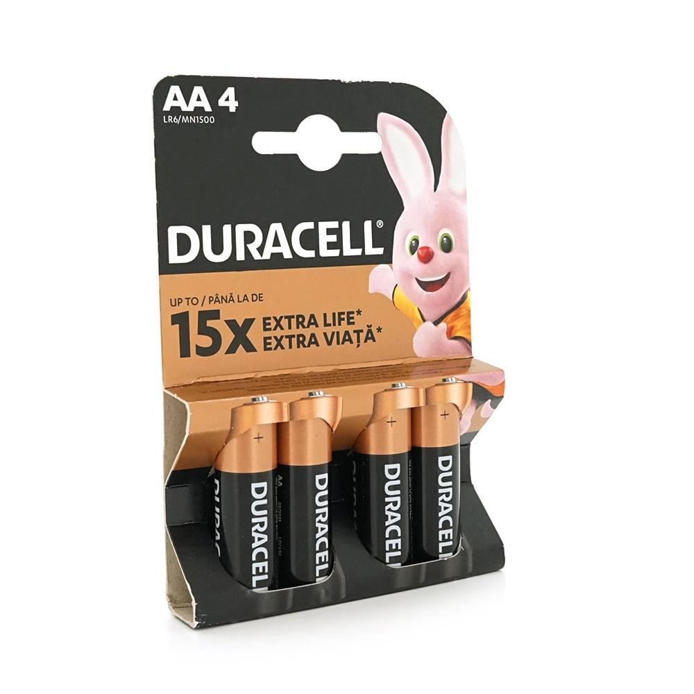 Батарейка лужна Duracell LR06 АА MN1500 4 шт. (28998)