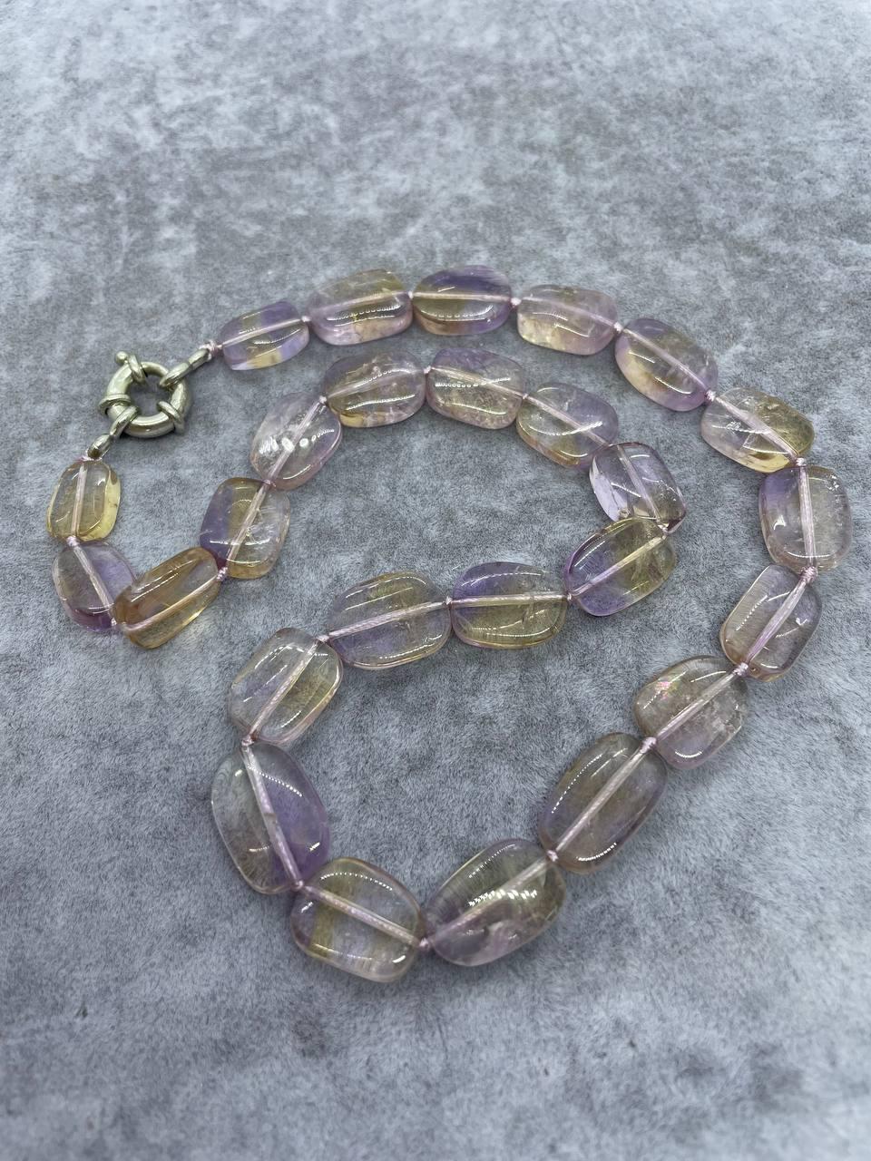 Намисто аметрин 45 см Фіолетовий (711)