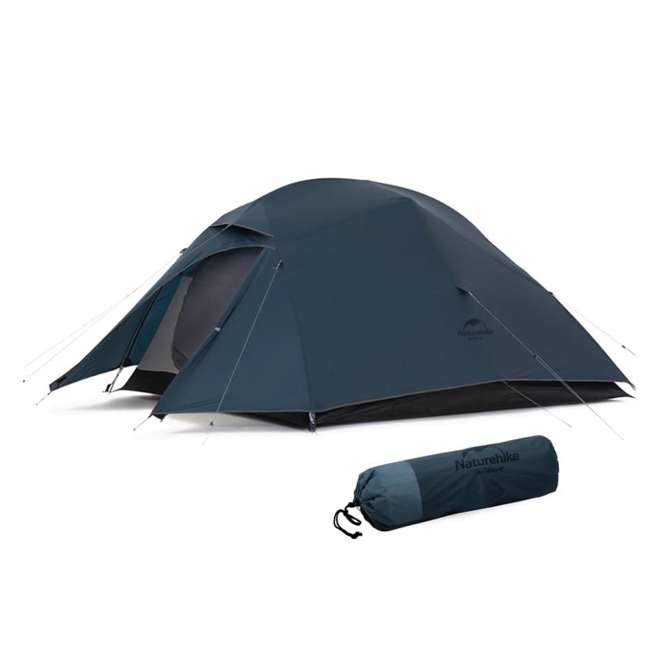 Палатка трехместная ультралегкая Naturehike Cloud Up 3 UL NH18T030-TT 300х180х110 см Dark Blue (6927595783290)
