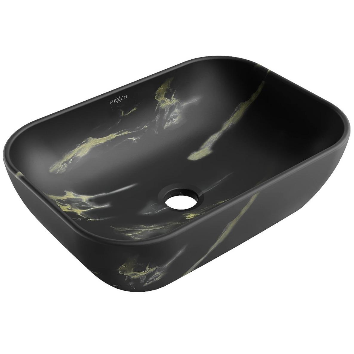 Умывальник накладной Mexen Rita MEX-21084588 455x325x135 мм Черный (242465)