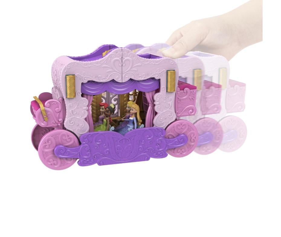 Детский игровой набор Disney Mattel 2в1 Замок кареты с мини-куклой Аврора (HWX17) - фото 5 Детский игровой набор Disney Mattel 2в1 Замок кареты с мини-куклой Аврора (HWX17) - фото 5