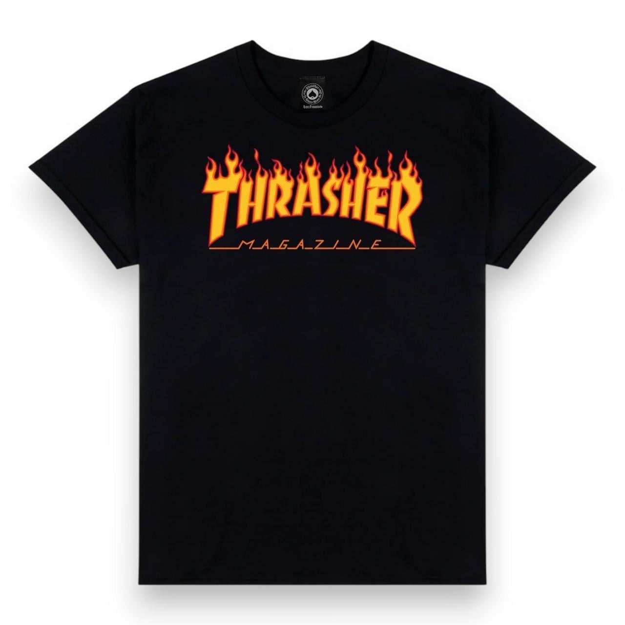 Футболка LOYS Thrasher Flame XL Black (FT233-XL)