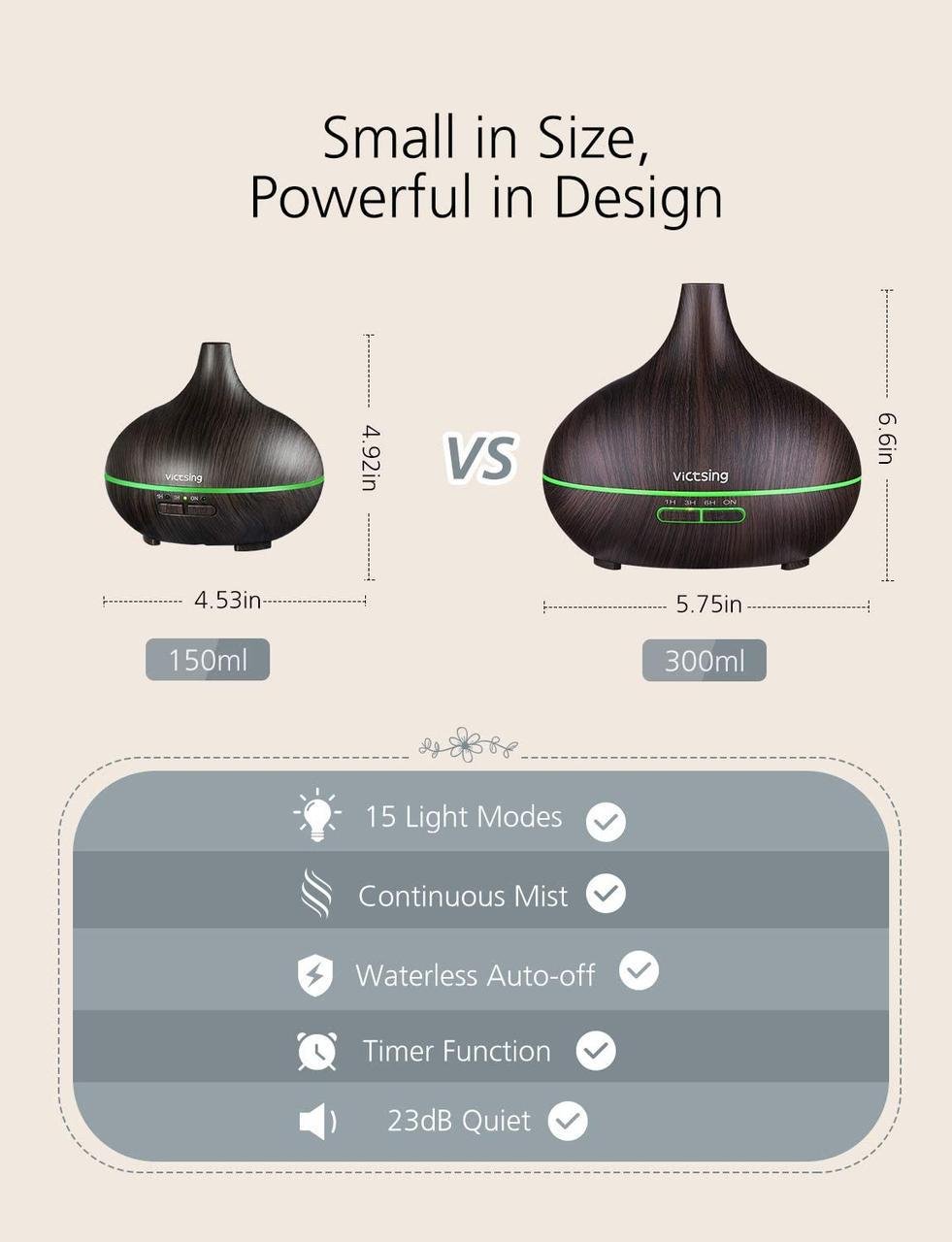 Аромадиффузор VicTsing HM057B - фото 5 Аромадиффузор VicTsing HM057B - фото 5