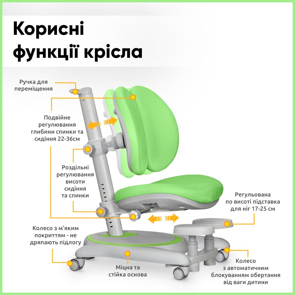 Крісло дитяче Mealux Ortoback Duo Base Зелений (Y-510 KZ Base) - фото 3