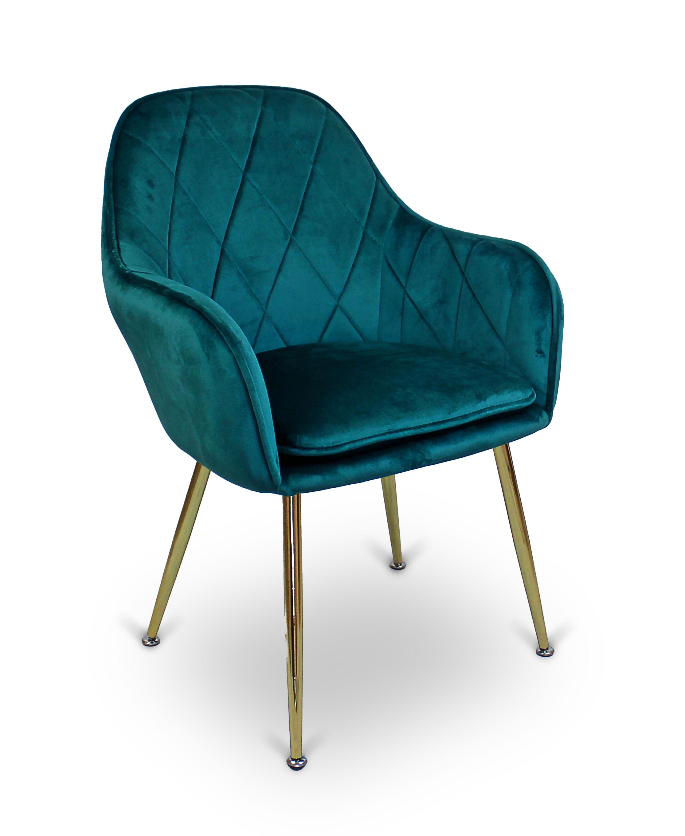 Кресло Just Sit Glamour P022 велюр Зеленый/Золотой (6228381)